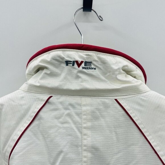 Five Seasons Womens Size 38 Longline Reflective Winter Snow Ski Jacket in Red - Picture 4 of 10
